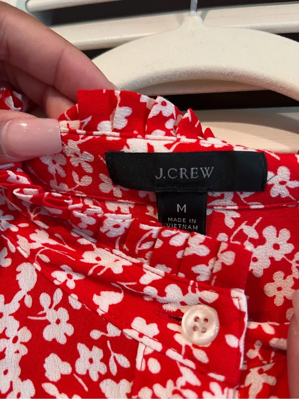 J. Crew vibrant red